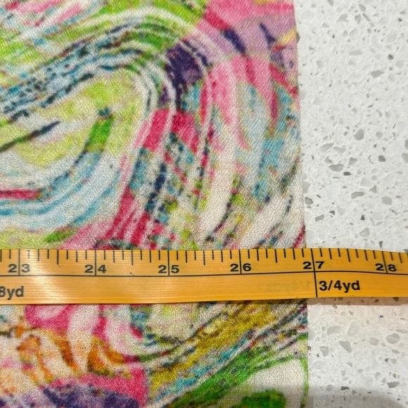 Colorful Abstract Patterned Scarf - Picture 5 of 6